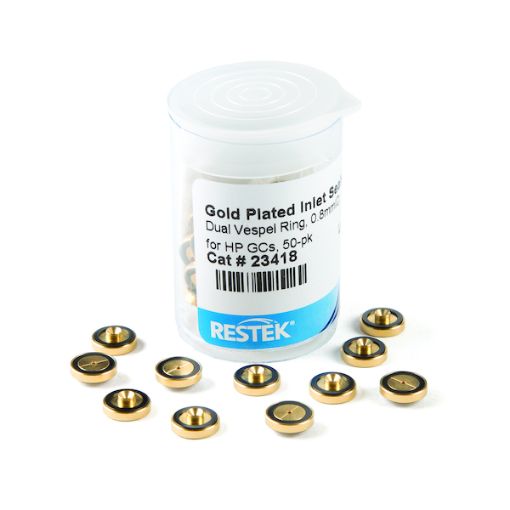 Bilde av Gold Plated Inlet Seals Dual Vespel Ring  0.8mmID  for HP GCs  50-pk