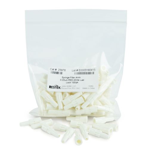 Bilde av Syringe Filter  4mm 0.22um PES White Luer Lock 100-pk