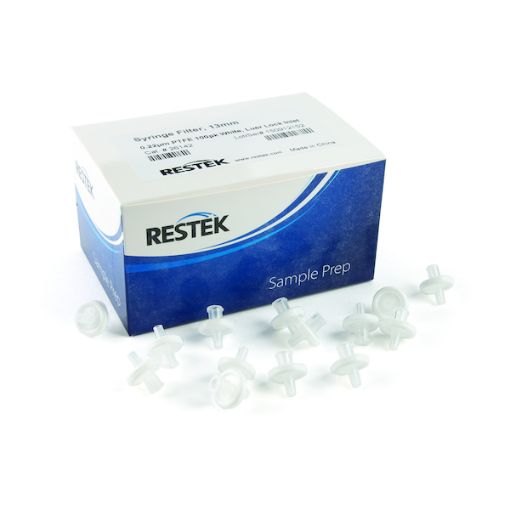 Bilde av Syringe Filter  13mm 0.22um PTFE 100pk White Luer Lock Inlet