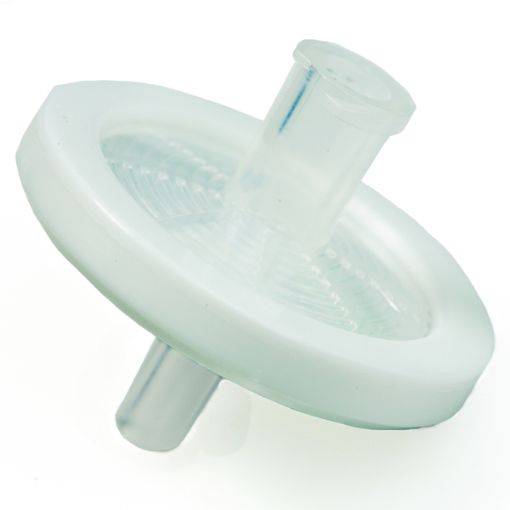 Bilde av Syringe Filter  25mm 0.45um PTFE 100pk White Luer Lock Inlet