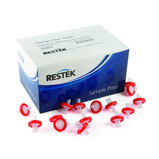 Bilde av Syringe Filter  13mm 0.45um Cellulose Acetate 100pk red  luer lock