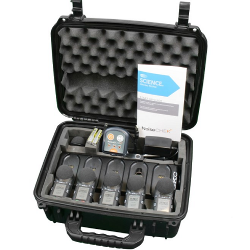 Bilde av NoiseCHEK IS Noise Dosimeter 5-Pack Kit (Li-ion) with Class 2 Calibrator