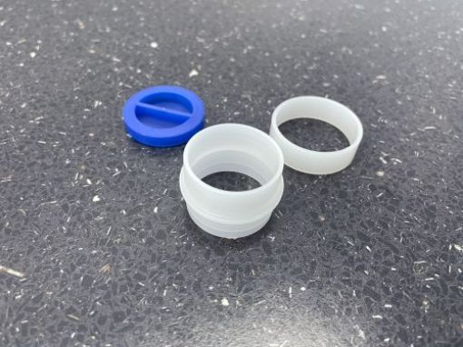 Bilde av inner ring for sample cup, especially designed for Spectro XEPOS and X-LAB, OD 31,8mm, ID 26,4mm, H 