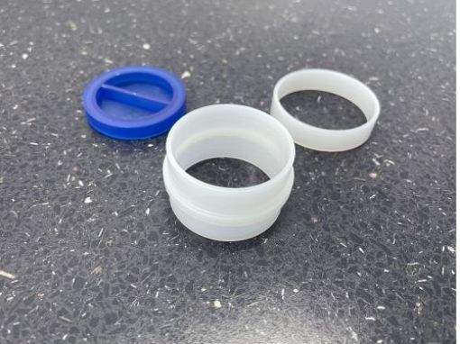 Bilde av inner ring for universal 40mm sample cup, OD 39,9mm, ID 34,2mm, H 24,4mm, set=100pcs, replacement fo