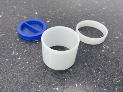 Bilde av inner ring for universal 35mm sample cup, OD 34,2mm, ID 28,3mm, H 28,7mm, set=100pcs, replacement fo