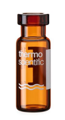 Bilde av VIAL 20ML AMBER CRIMP 20MM HEADSPACE BEVELD EDGE ROUND BOTTOM FOR PE 23X75.5 100/PACK