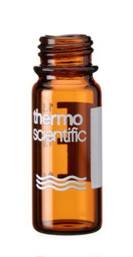 Bilde av VIAL 2ML AMBER SCREW 9MM SHORT THREAD SURESTOP™ ID PATCH 100/PK