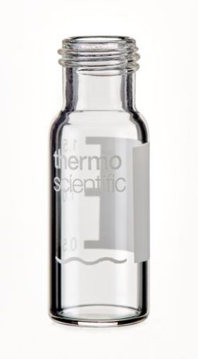 Bilde av VIAL 2ML CLEAR SCREW 9MM SHORT THREAD ID PATCH 100/PACK