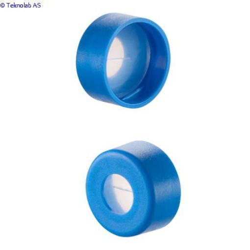 Bilde av Caps, Snap Top, with Silicone Rubber / PTFE, ultra-pure, Pre-Slit Septa, fitted in smooth, polyethyl