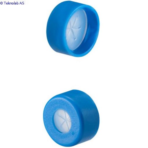 Bilde av Caps, Snap Top, with Silicone Rubber / PTFE, ultra-pure, Pre-Slit (Star Shape) Septa, fitted in smoo