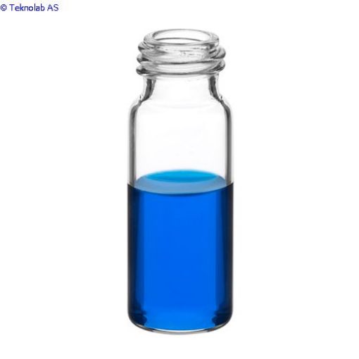 Bilde av Vials, Screw Top, Glass. Clear, 2ml, 9-425mm threads, 12x32mm outer dimensions. For use as an autosa