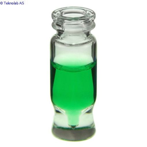 Bilde av Vials, Snap Top, Glass. Clear, 1.2ml, MRQ . An 11mm snap-ring and 12x32mm outer dimensions. For use 