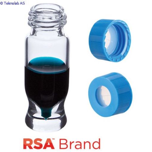 Bilde av Vial & Cap Kit Includes 100 EA 1.2ml, MRQ, Screw Top, Clear RSA Autosampler Vials and 100 EA matchin