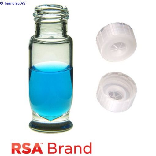 Bilde av Vial & Cap Kit Includes 100 EA 1.8ml, Maximum Recovery, Screw Top, Clear RSA Autosampler Vials and 1