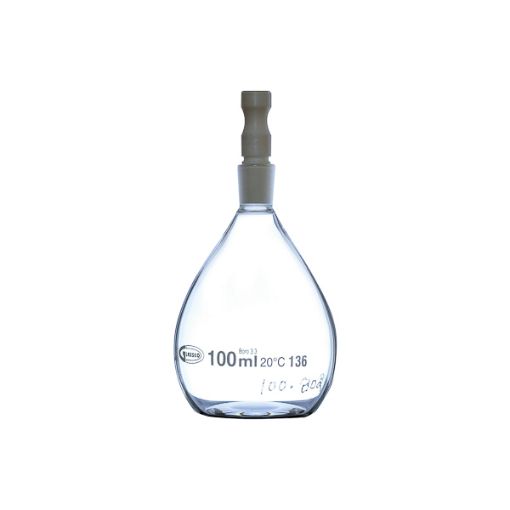 Bilde av Pycnometer Gay-Lussac for liquids graduated with PTFE stopper, 100 ml, 2 pcs